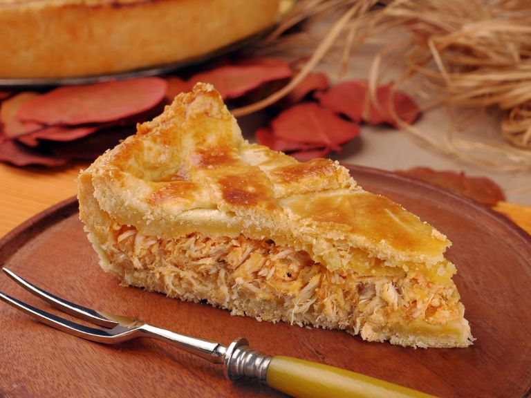 empadão de frango cremoso