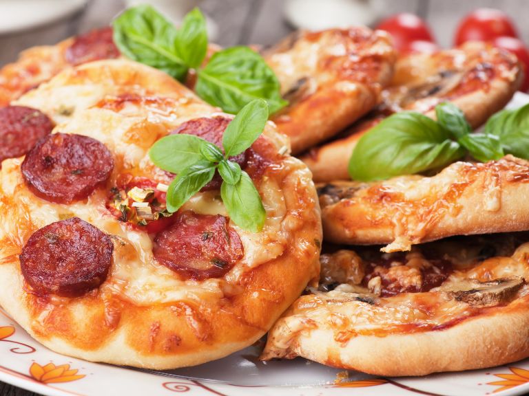 receita de mini pizza