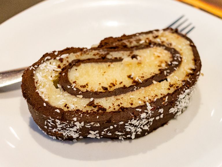 rocambole de chocolate