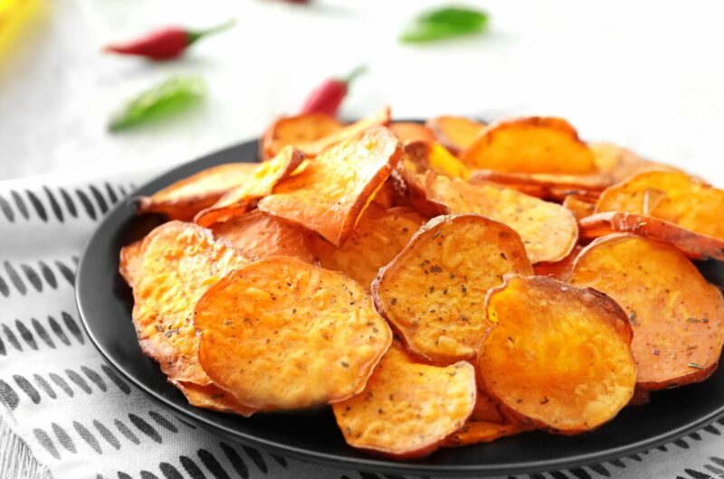 Receita de Batata Doce Chips Crocante na Airfryer