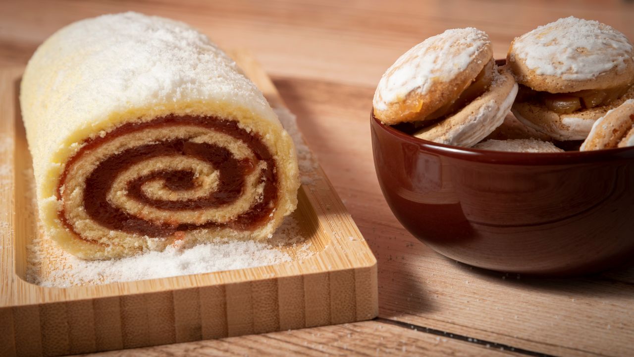 rocambole de doce de leite simples