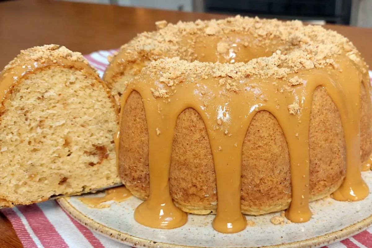 bolo de paçoca simples liquidificador