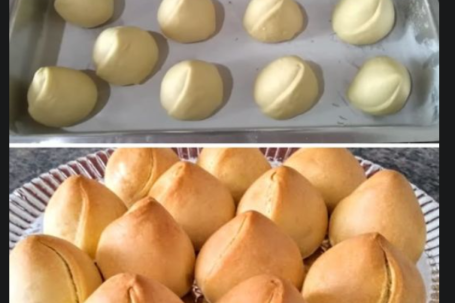 pãozinho em formato de coxinha