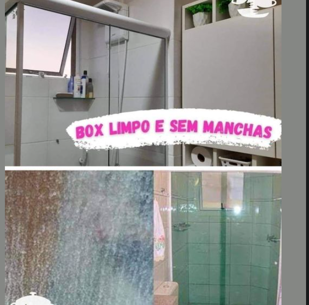 como limpar vidros do box do banheiro