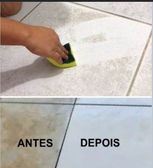 receita para piso encardido com 2 ingredientes