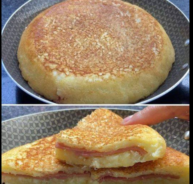 PÃO DE FRIGIDEIRA COM PRESUNTO