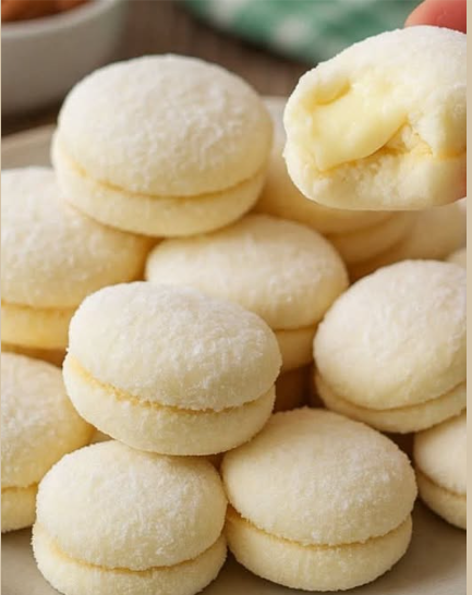 BOLACHA DE LEITE RECHEADA COM LEITE NINHO