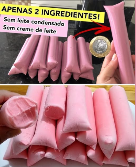 GELADINHO CREMOSO COM APENAS 2 INGREDIENTES