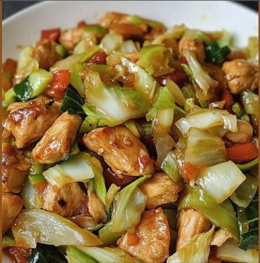 frango com repolho a moda chinessa